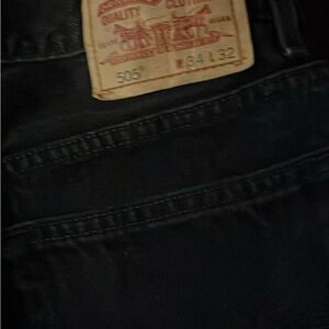 Levi's Black Straight Jeans Traditional Denim
